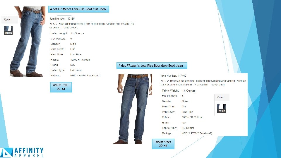 Ariat FR Men’s Low Rise Boot Cut Jean Ariat FR Men’s Low Rise Boundary