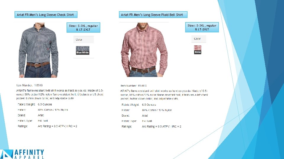 Ariat FR Men’s Long Sleeve Check Shirt Sizes: S-3 XL, regular & LT-2 XLT