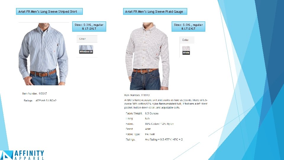 Ariat FR Men’s Long Sleeve Striped Shirt Sizes: S-3 XL, regular & LT-2 XLT
