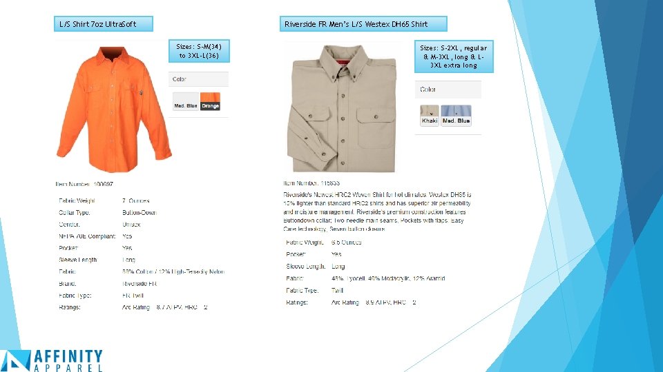 L/S Shirt 7 oz Ultra. Soft Riverside FR Men’s L/S Westex DH 65 Shirt