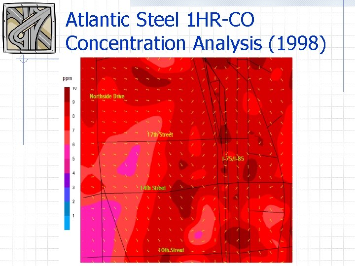 Atlantic Steel 1 HR-CO Concentration Analysis (1998) 