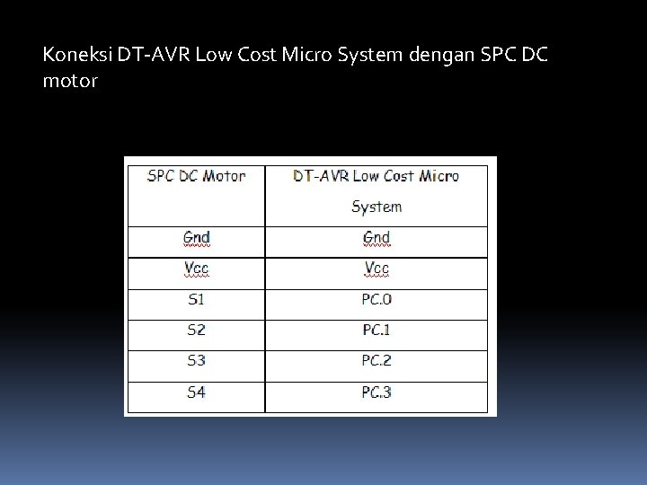 Koneksi DT-AVR Low Cost Micro System dengan SPC DC motor 