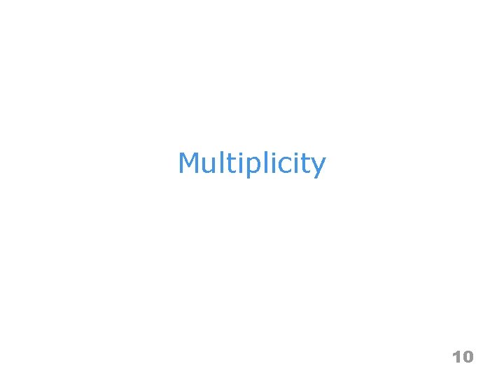 Multiplicity 10 