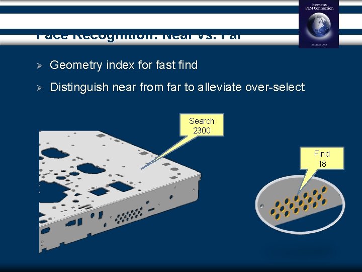 Face Recognition: Near vs. Far Ø Geometry index for fast find Ø Distinguish near