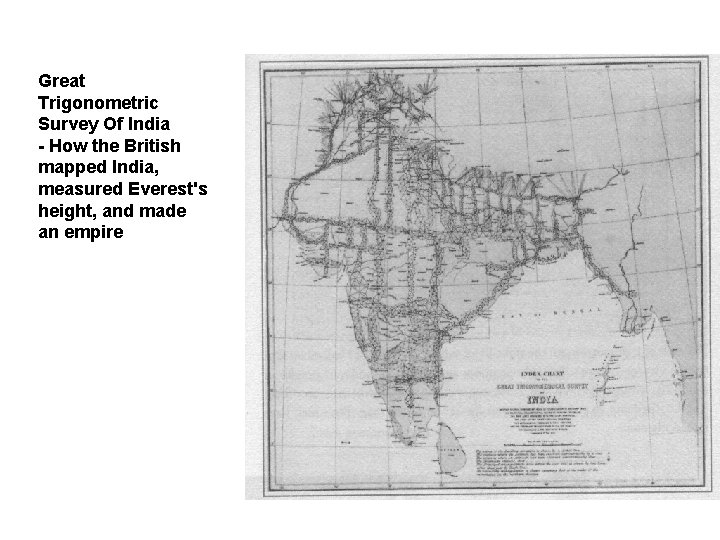 Great Trigonometric Survey Of India - How the British mapped India, measured Everest's height,