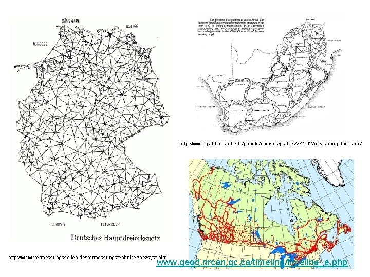 http: //www. gsd. harvard. edu/pbcote/courses/gsd 6322/2012/measuring_the_land/ http: //www. vermessungsseiten. de/vermessungstechniker/bezsyst. htm www. geod. nrcan.