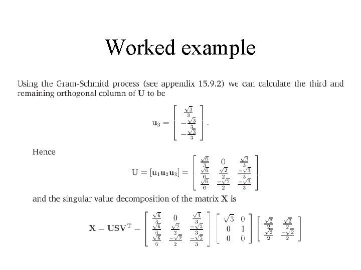 Worked example 