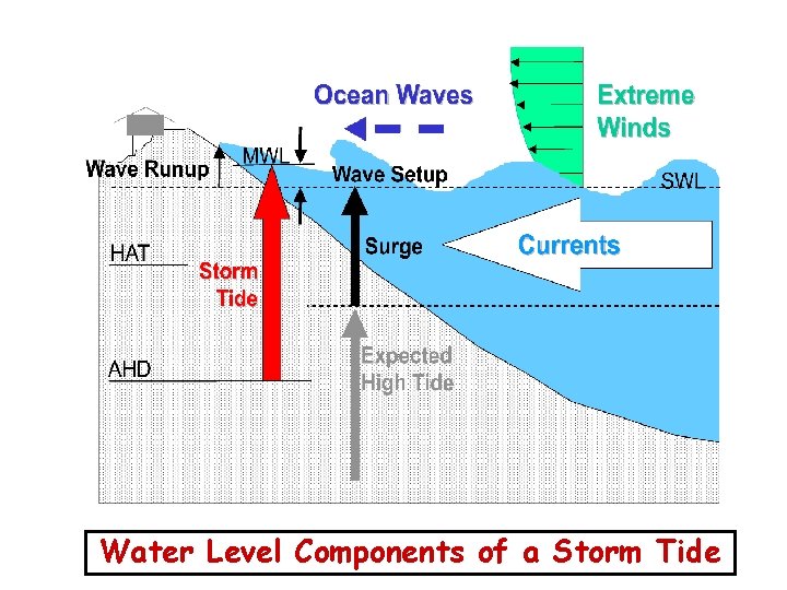 Water Level Components of a Storm Tide 