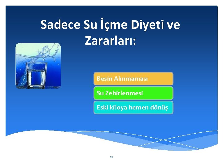 Sadece Su İçme Diyeti ve Zararları: Besin Alınmaması Su Zehirlenmesi Eski kiloya hemen dönüş