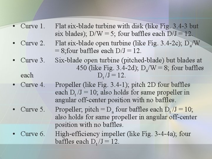  • Curve 1. • Curve 2. • Curve 3. each • Curve 4.