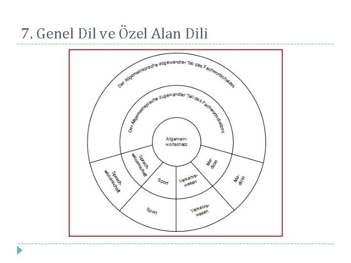 7. Genel Dil ve Özel Alan Dili 