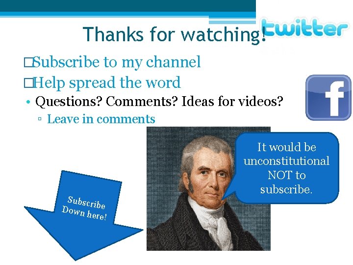 Thanks for watching! �Subscribe to my channel �Help spread the word • Questions? Comments?