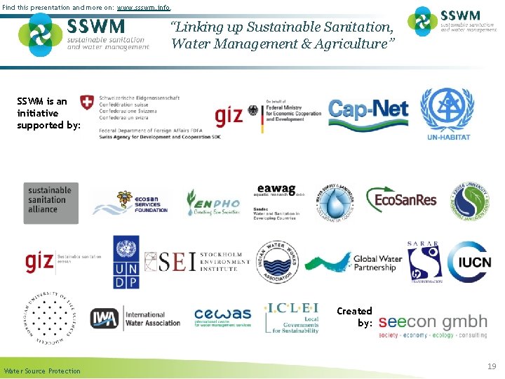 Find this presentation and more on: www. ssswm. info. “Linking up Sustainable Sanitation, Water
