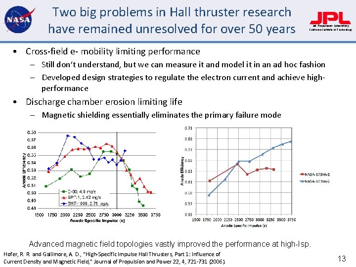 Two big problems in Hall thruster research have remained unresolved for over 50 years