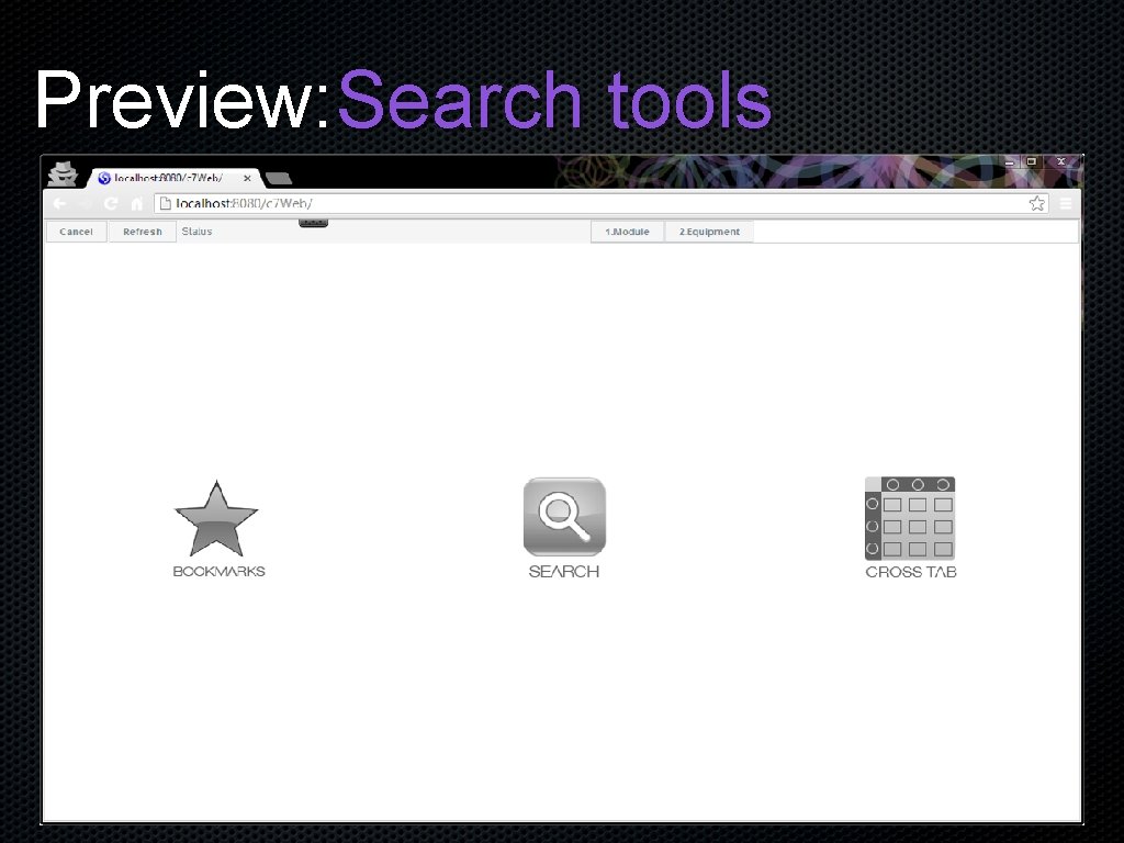 Preview: Search tools 