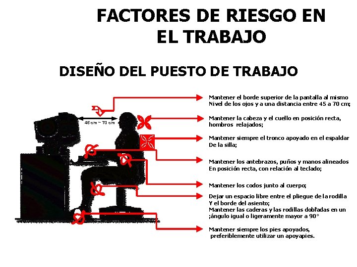FACTORES DE RIESGO EN EL TRABAJO DISEÑO DEL PUESTO DE TRABAJO Mantener el borde
