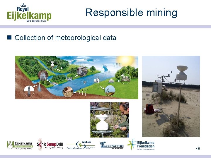 Responsible mining n Collection of meteorological data 46 