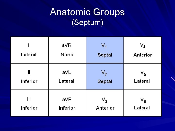 Anatomic Groups (Septum) 