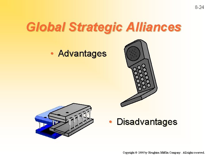 8 -24 Global Strategic Alliances • Advantages • Disadvantages Copyright ã 1998 by Houghton