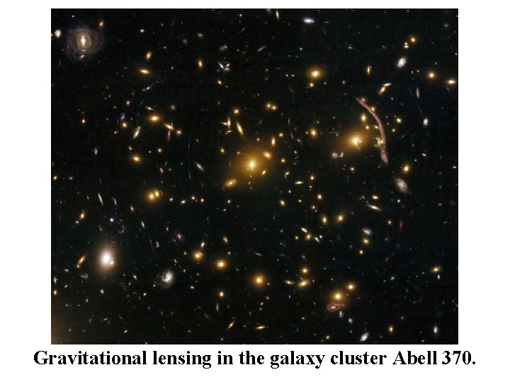 Gravitational lensing in the galaxy cluster Abell 370. 