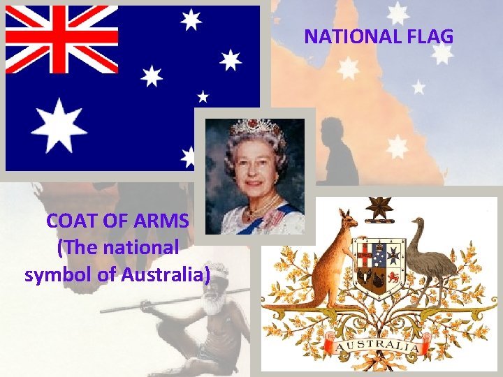 NATIONAL FLAG COAT OF ARMS (The national symbol of Australia) 