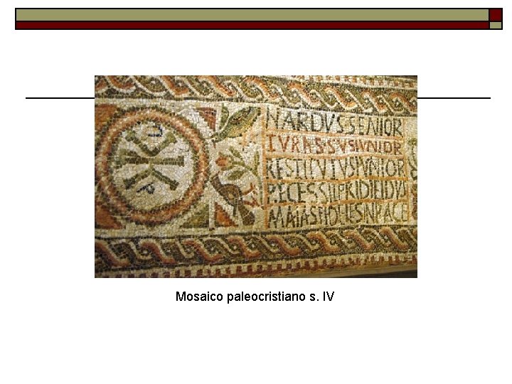 Mosaico paleocristiano s. IV 