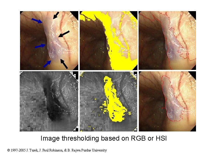 Image thresholding based on RGB or HSI © 1997 -2005 J. Turek, J. Paul