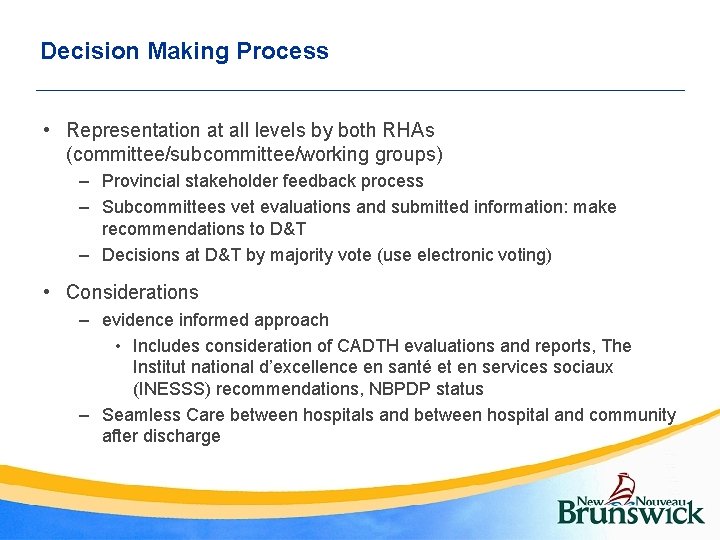 Collaboration for a Provincial Hospital Formulary The New
