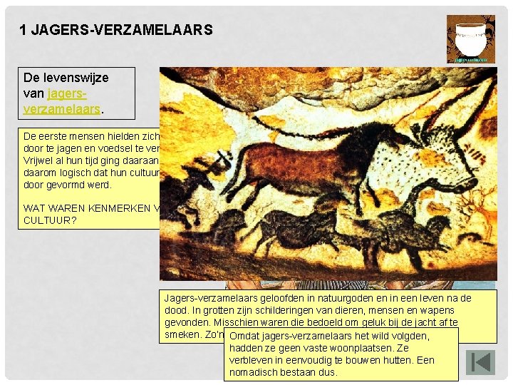 TIJDVAK 1 Tijd van jagers en boeren Andere