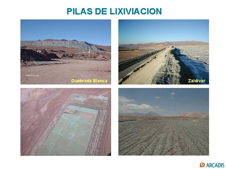 PILAS DE LIXIVIACION Quebrada Blanca Zaldivar 