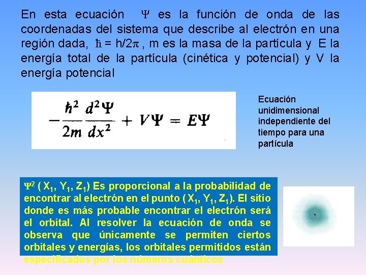 En esta ecuación Ψ es la función de onda de las coordenadas del sistema