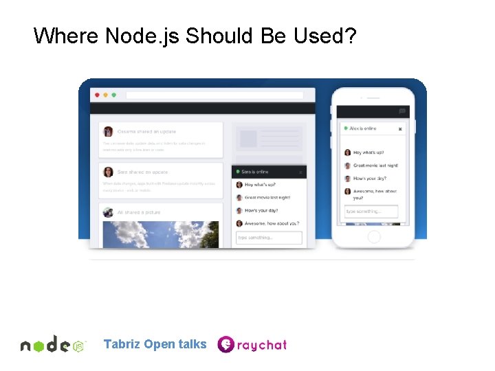 Where Node. js Should Be Used? Tabriz Open talks 