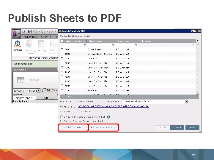 Publish Sheets to PDF 47 