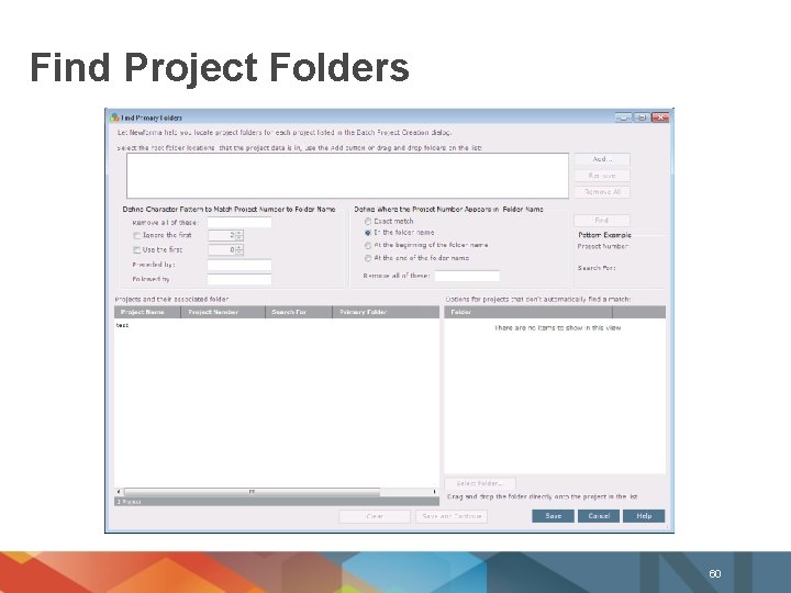 Find Project Folders 60 