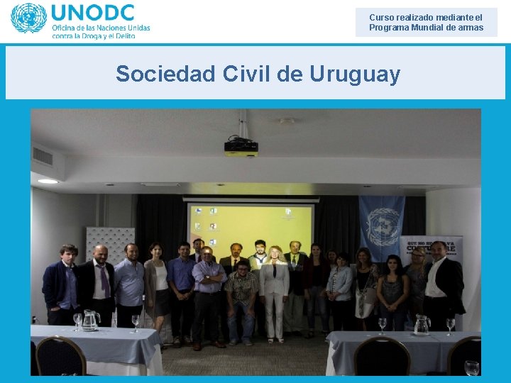 Curso realizado mediante el Programa Mundial de armas Sociedad Civil de Uruguay 