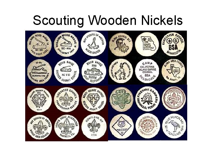 Scouting Wooden Nickels 