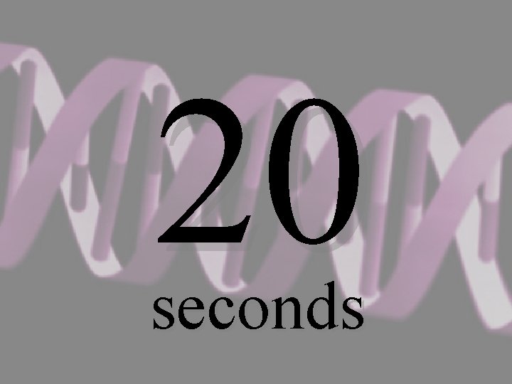 20 seconds 