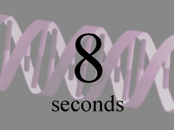 8 seconds 