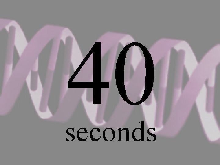 40 seconds 