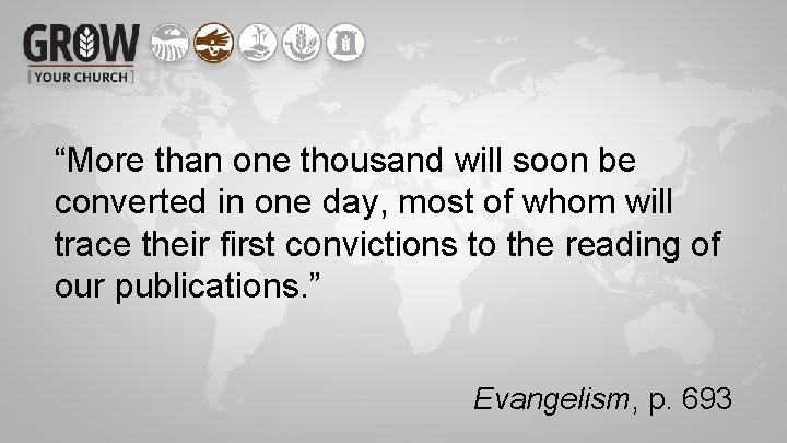 “More than one thousand will soon be converted in one day, most of whom
