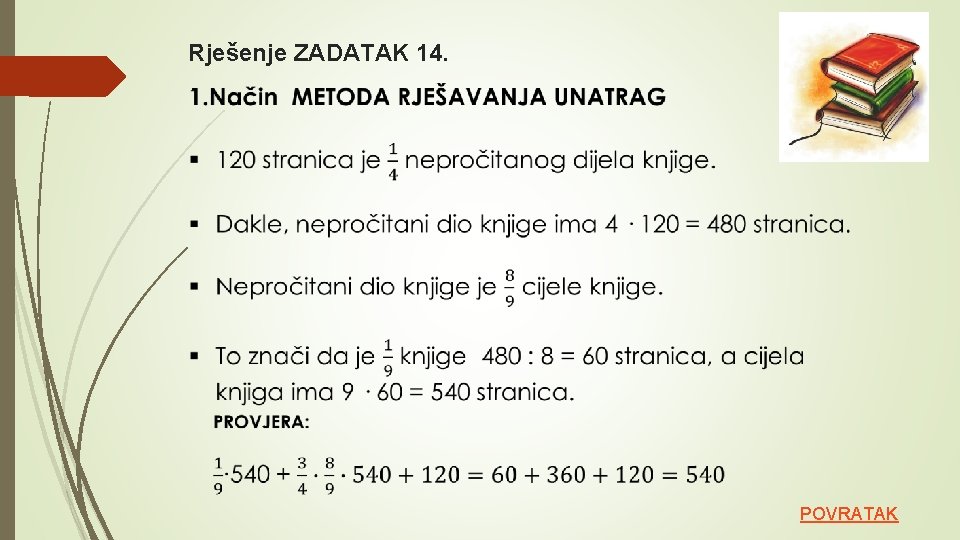 Rješenje ZADATAK 14. POVRATAK 