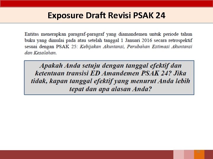 Exposure Draft Revisi PSAK 24 96 