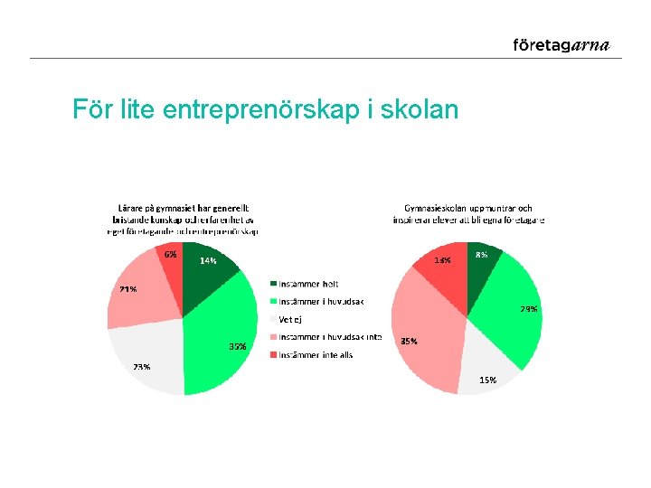 För lite entreprenörskap i skolan 