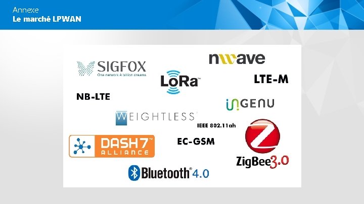 Annexe Le marché LPWAN 