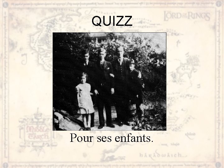 QUIZZ Pour ses enfants. 