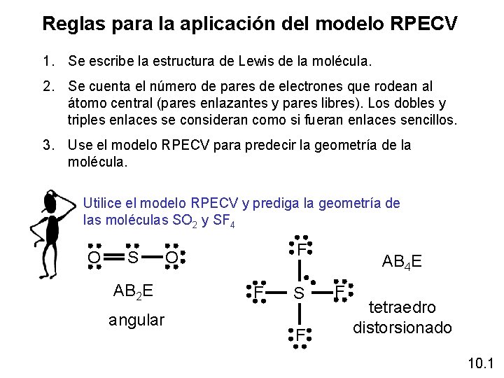 Reglas para la aplicación del modelo RPECV 1. Se escribe la estructura de Lewis