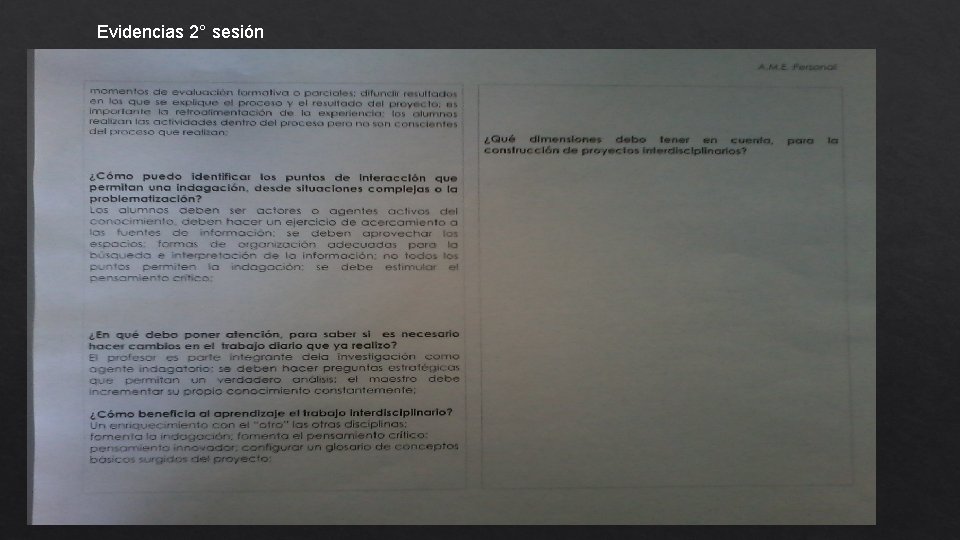 Evidencias 2° sesión 