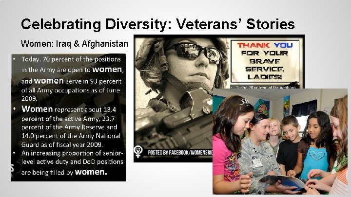Celebrating Diversity: Veterans’ Stories Women: Iraq & Afghanistan 