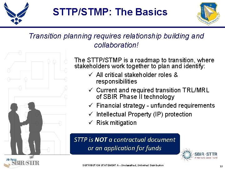 STTP/STMP: The Basics Transition planning requires relationship building and collaboration! The STTP/STMP is a