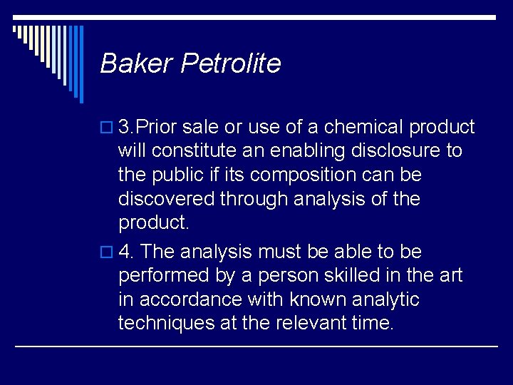 Baker Petrolite o 3. Prior sale or use of a chemical product will constitute